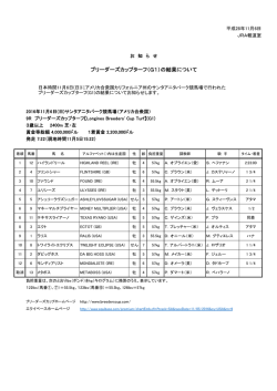 ブリーダーズカップターフ（G1）