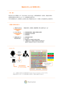 PDF資料 ［電話応対による感情分析］