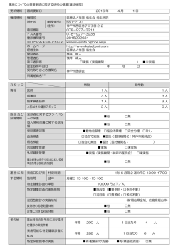 運営についての重要事項に関する規程の概要[健診機関]