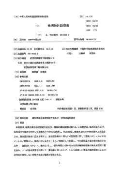 発明特許説明書