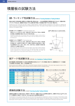 積層板の試験方法・注意事項