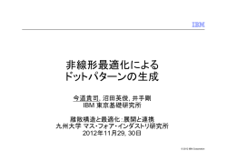 非線形最適化による ドットパターンの生成