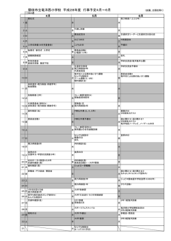 磐田市立竜洋西小学校 平成28年度 行事予定4月～6月
