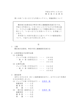 いきいき子ども写真コンテスト