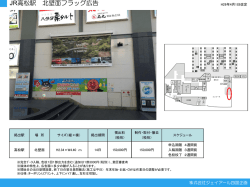 JR高松駅 北壁面フラッグ広告