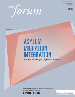 EPRIE 2016 - EPRIE Exchange Program for Regional Integration in