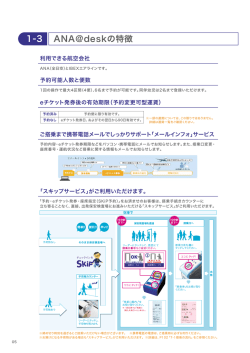 ANA＠deskの特徴 1-3