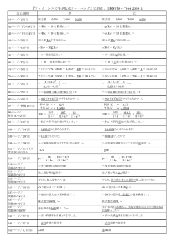 『ファイナンスで学ぶ数式トレーニング』正誤表：ISBN978-4-7944-2335