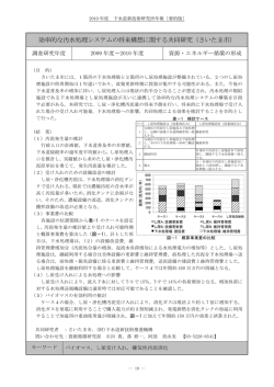 効率的な汚水処理システムの将来構想に関する共同研究（さいたま市）
