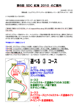 第6回 SDC 紅海 2010 のご案内