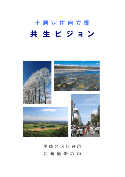 十勝定住自立圏共生ビジョン（PDF：3908KB）