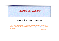 非線形システムの同定