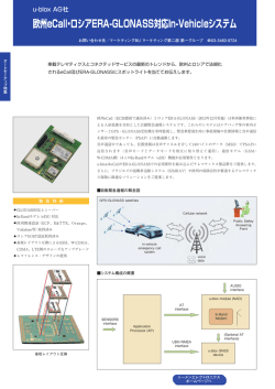 欧州eCall・ロシアERA-GLONASS対応In-Vehicleシステム