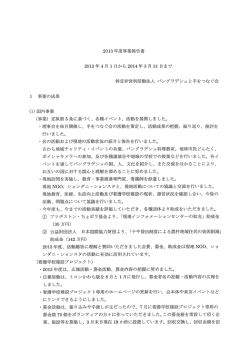 2013年度事業報告書等(PDF形式：576KB)