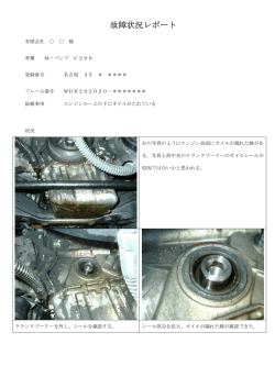 故障状況レポート