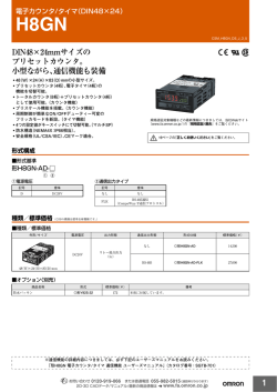 DIN48×24mmサイズの プリセットカウンタ。 小型ながら、通信