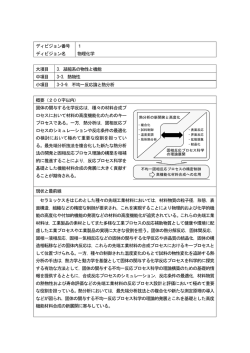 不均一反応論と熱分析 - 日本化学会ディビジョン