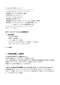 SSTG1Proアップデート V1.1.11リリース！