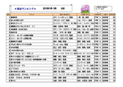 貸出ランキング   DVD