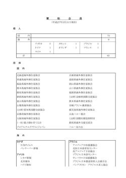 賛 助 会 員 - 公益財団法人海外日系人協会