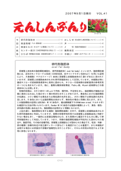 卵円形脂肪体 - 福岡市医師会