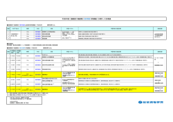 H29 設備設計1級 設計製図対策講座(日曜コース) 日程表