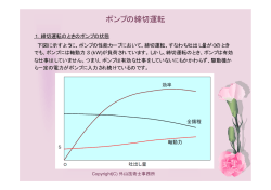 ポンプの締切運転