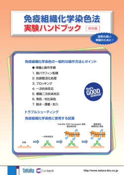 免疫組織化学染色法実験ハンドブック