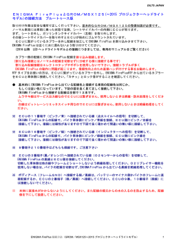 ENIGMA FirePlusとGROM／MSX125(～2015 プロジェクターヘッド