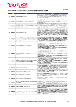 Yahoo!プロモーション広告 プロフェッショナル認定試験
