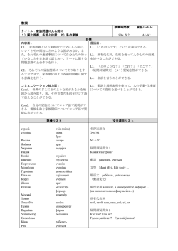 第二グループの動詞リスト