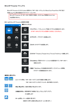 MirrorOP Presenter マニュアル