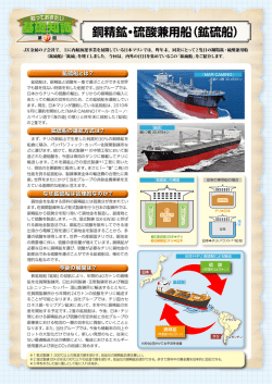 銅精鉱・硫酸兼用船（鉱硫船）