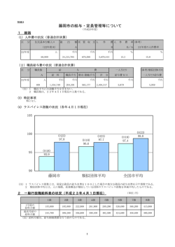 藤岡市の給与・定員管理等について 藤岡市 類似団体平均 全国市平均