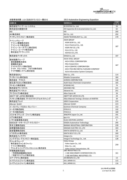 自動車技術展：人とくるまのテクノロジー展2013 2013 Automotive
