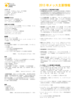 2013 年メッス主要情報