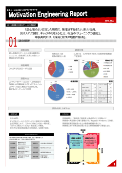 Motivation Engineering Report Vol.19