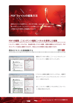 PDF ファイルの編集方法