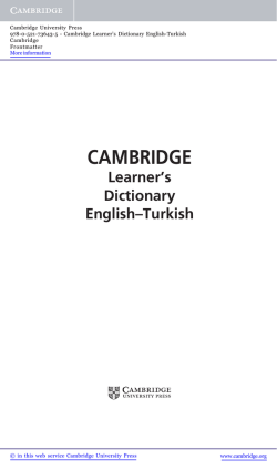 Bu s  l   nasıl kullanılır - Assets - Cambridge