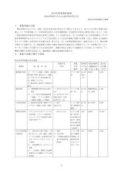 事業計画2014～2018