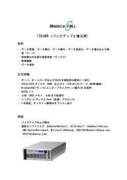 iStoRA(バックアップソリューション)