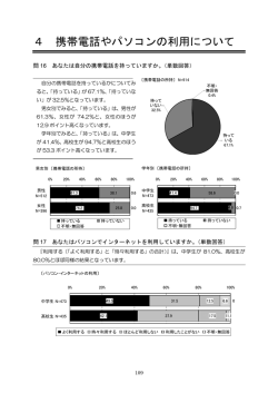 (4) 携帯電話やパソコンの利用について(P.109～110)