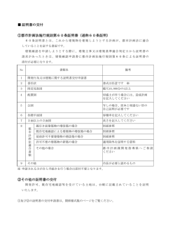 60条証明書の交付