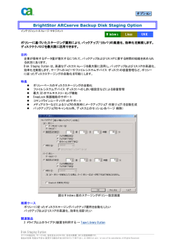 BrightStor ARCserve Backup Disk Staging Option
