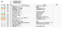 日 曜日 時間 条件 1 金 18:00 2 土 19:00 3 日 13:00 4 月 9