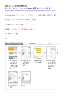URL 付メール拒否設定解除方法
