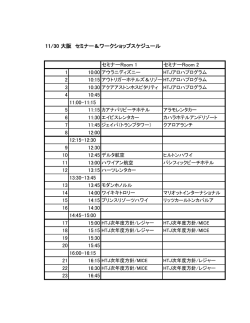 スケジュールの詳細はこちらのPDFファイルをご参照ください。