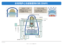 非常用炉心冷却装置等の例（BWR）