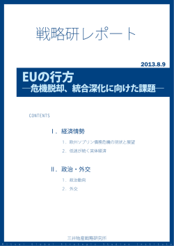 EUの行方‐危機脱却、統合深化に向けた課題