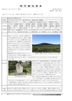秋 の 嵐 山 渓 谷 - 里山ウォーキングクラブ